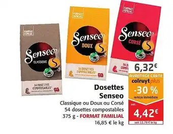 Colruyt Dosettes senseo offre