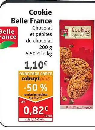 Colruyt Cookie belle france offre