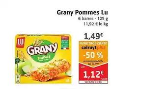 Colruyt Grany pommes lu offre