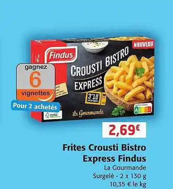 Colruyt Frites crousti bistro express findus offre