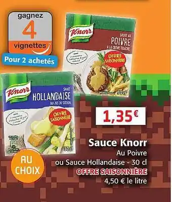 Colruyt Sauce knorr offre