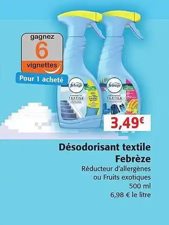 Colruyt Désodorisant textile febrèze offre