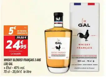 Netto Whisky blended français 3 ans lou gal + étui 40% vol. offre