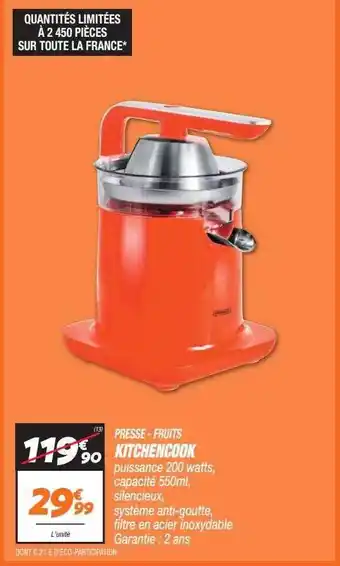 Netto Presse-fruits kitchencook offre