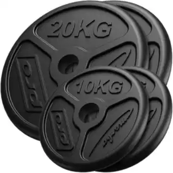 Go Sport Marbo sport marbo sport ensemble de poids en fonte olympiques ø51 mm | 60 kg offre