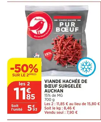 Bi1 Viande Hachee De Boeuf Surgelee Auchan offre