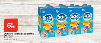Bi1 Lait Demi-Ecreme De Bon Matin Lactel offre