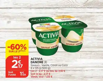 Bi1 Activia Danone offre