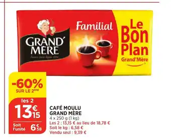 Bi1 Cafe Moulu Grand Mere offre