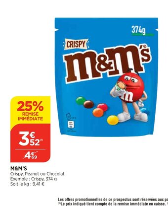 Bi1 M&M's offre