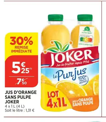 Jus D'Orange Sans Pulpe Joker