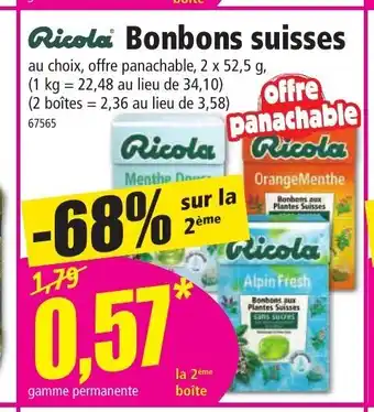 Norma Bonbons Suisses offre