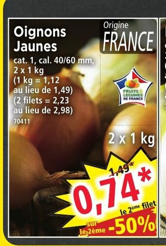 Norma Oignons Jaunes offre