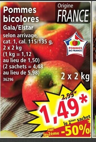 Norma Pommes Bicolores offre