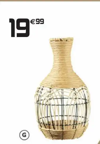 Gifi Vase en rotin offre