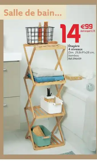 Gifi Étagère 4 niveaux offre