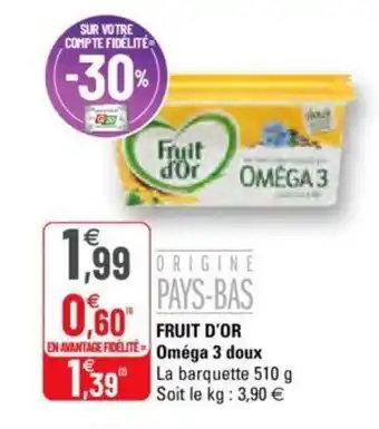 G20 Fruit d'Or Oméga 3 doux offre