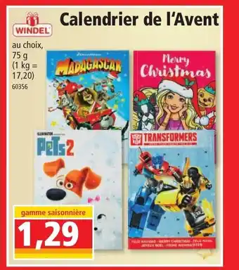 Norma Calendrier De L'Avent offre