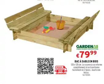Trafic Bac à sable en bois offre