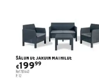 Trafic Salon de jardin mathilde offre