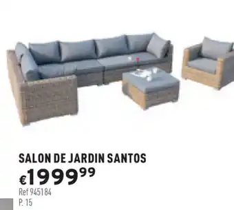 Trafic Salon de jardin santos offre
