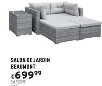 Trafic Salon de jardin beaumont offre