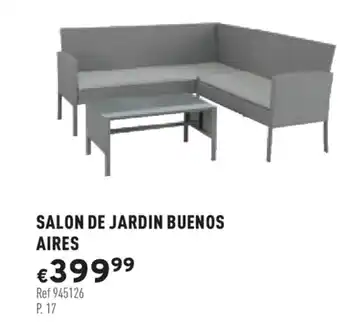 Trafic Salon de jardin buenos aires offre