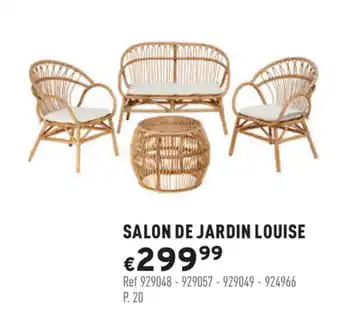 Trafic Salon de jardin louise offre