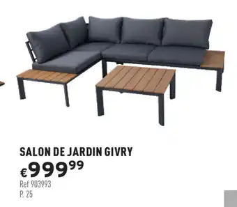 Trafic Salon de jardin givry offre