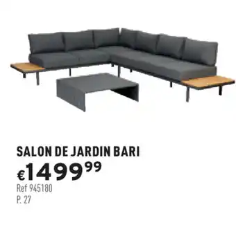 Trafic Salon de jardin bari offre