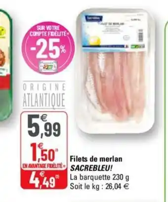 G20 Filets de merlan offre