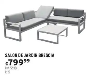 Trafic Salon de jardin brescia offre