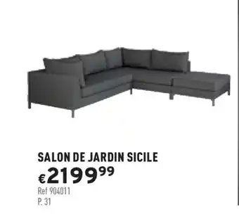 Trafic Salon de jardin sicile offre
