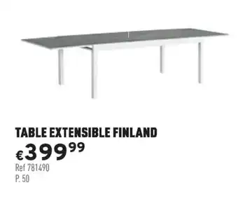 Trafic Table extensible finland offre