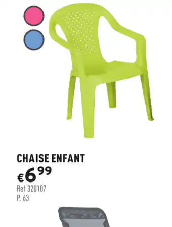 Trafic Chaise enfant offre