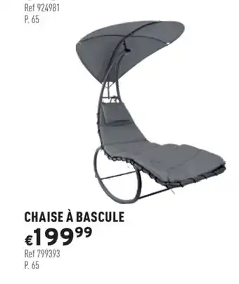 Trafic Chaise à bascule offre