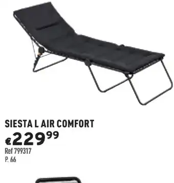 Trafic Siesta l air comfort offre