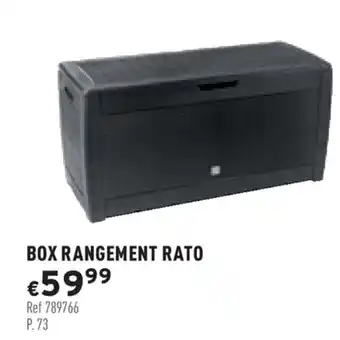 Trafic Box rangement rato offre