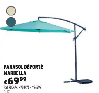 Trafic Parasol déporté marbella offre