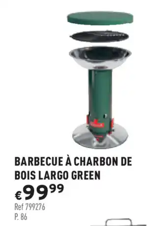 Trafic Barbecue à charbon de bois largo green offre