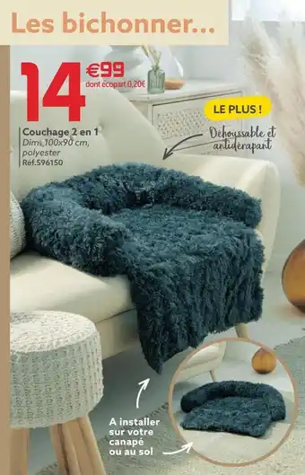 Gifi Couchage 2 en 1 offre
