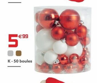 Gifi 50 boules offre
