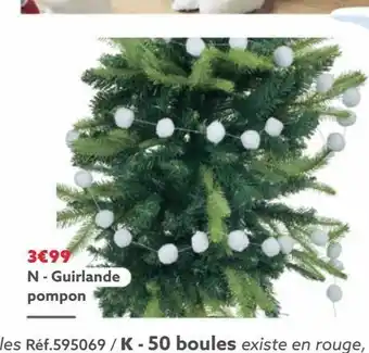 Gifi Guirlande pompon offre