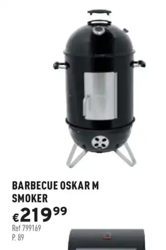Trafic Barbecue oskar m smoker offre