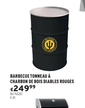 Trafic Barbecue à charbon de bois diables rouges offre
