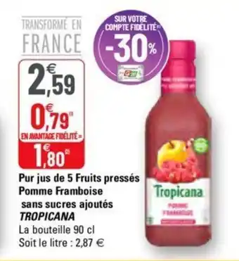 G20 Pur jus de 5 Fruits pressés offre