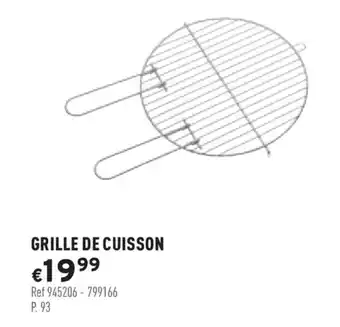 Trafic Grille de cuisson offre