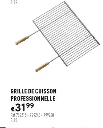 Trafic Grille de cuisson professionnelle offre