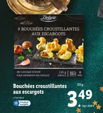 Lidl Bouchées croustillantes aux escargots offre