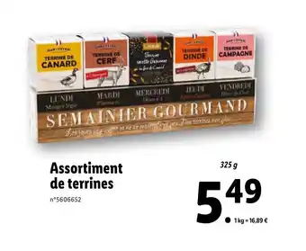 Lidl Assortiment de terrines offre